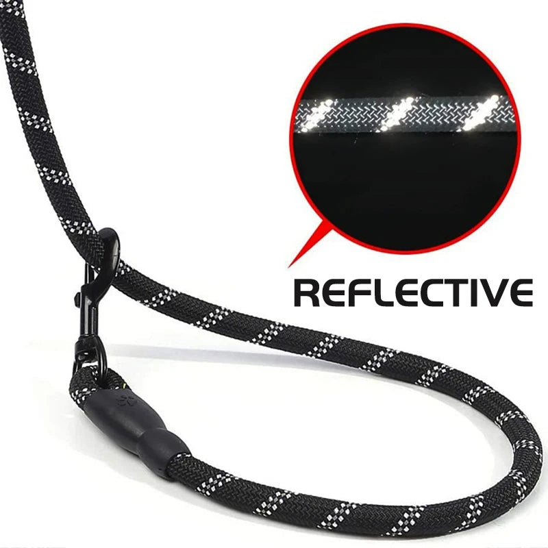 Reflektierende Hundeleine mit gepolstertem Komfortgriff - Robust & Sicher