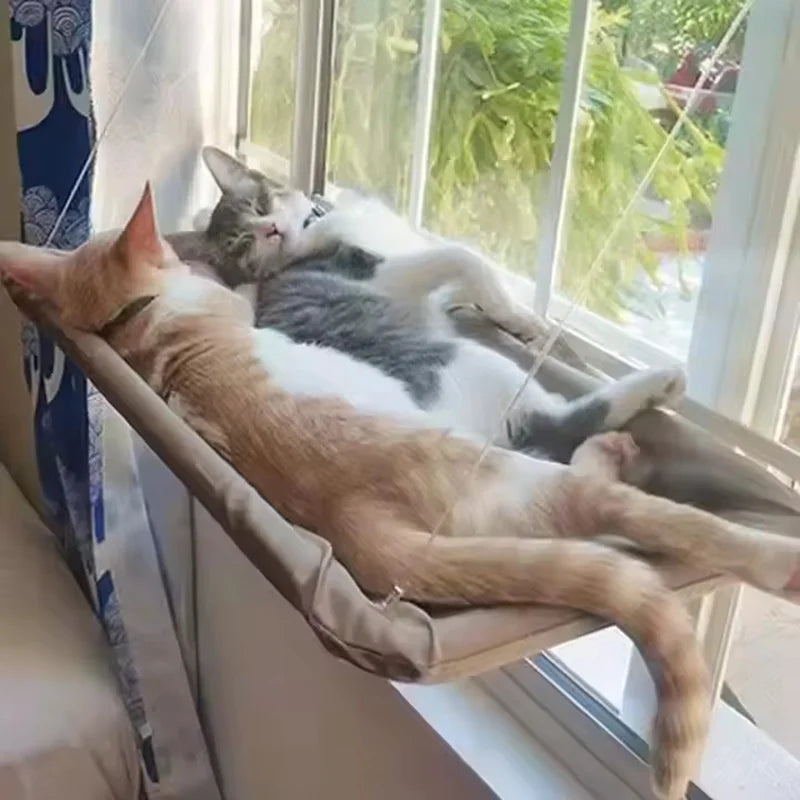 Fenster-Hängematte für Katzen – Sicherer Aussichtsplatz mit Saugnäpfen