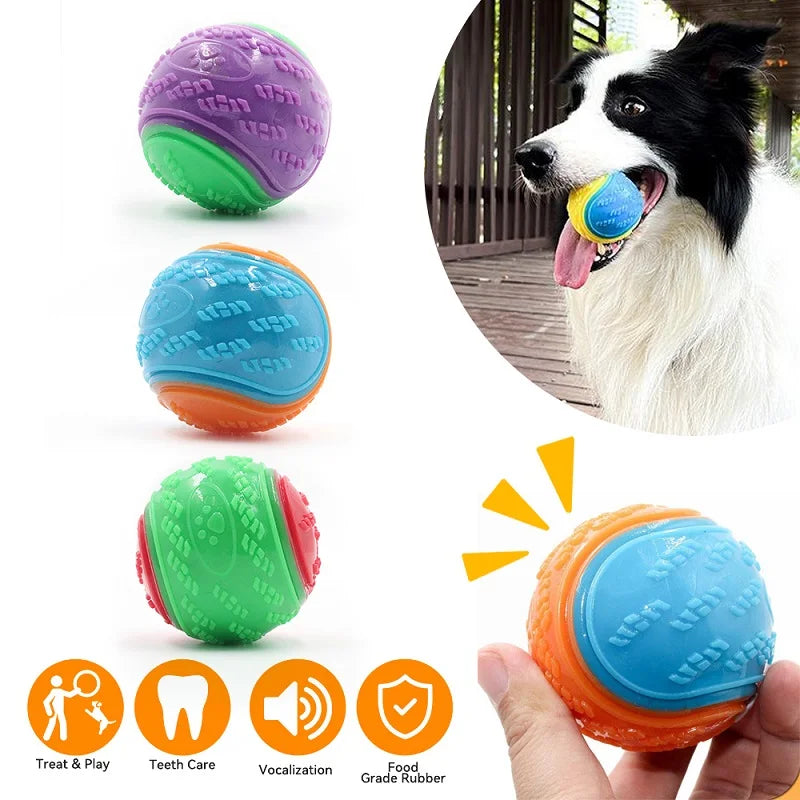 Interaktiver Spielball für Hunde – Zahnpflege & Kau-Spaß