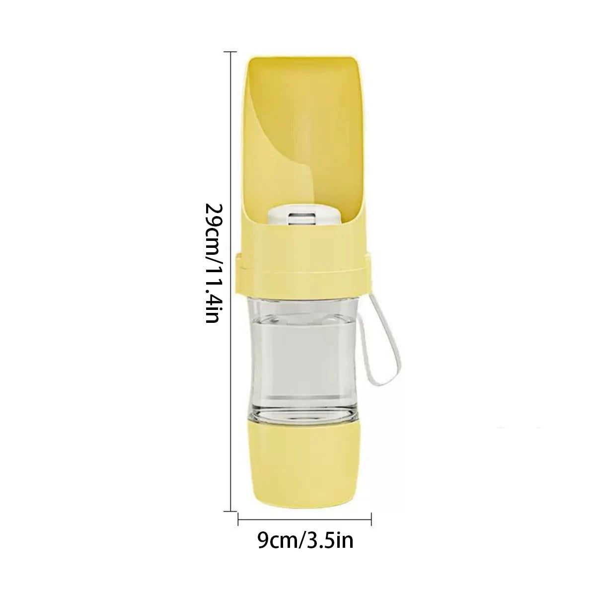 Tragbarer 2-in-1 Trink-und Futterflasche für Haustiere