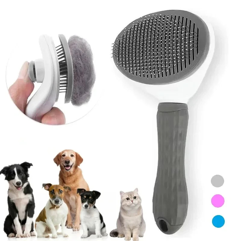 Selbstreinigende Tierhaarbürste für Hunde & Katzen - Fellpflege - Tool