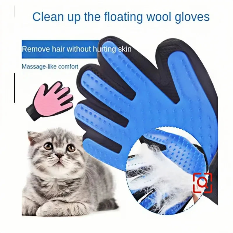 Handschuh zur Fellpflege – Silikon-Bürste für Hunde & Katzen