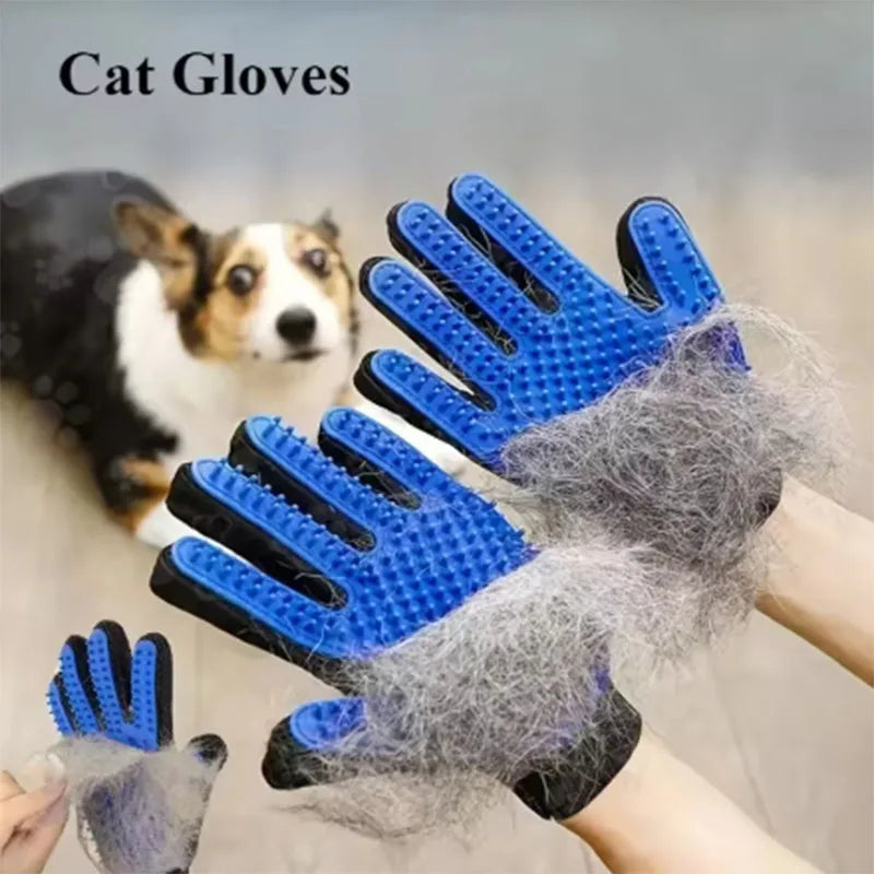 Handschuh zur Fellpflege – Silikon-Bürste für Hunde & Katzen