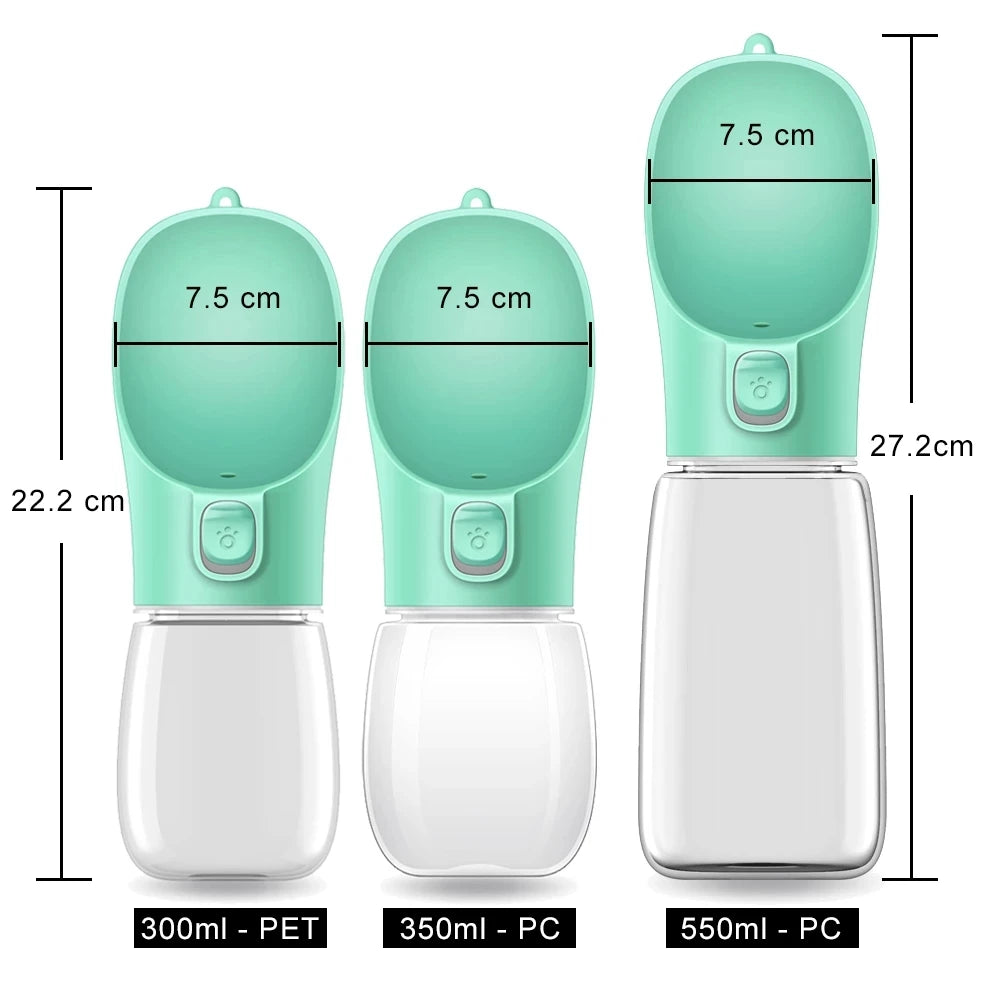 Tragbare Wasserflasche für Haustiere-Auslaufsicher